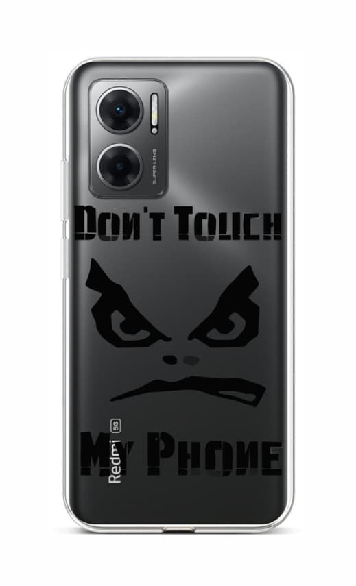 Kryt TopQ Xiaomi Redmi 10 5G Don't Touch průhledný 86434