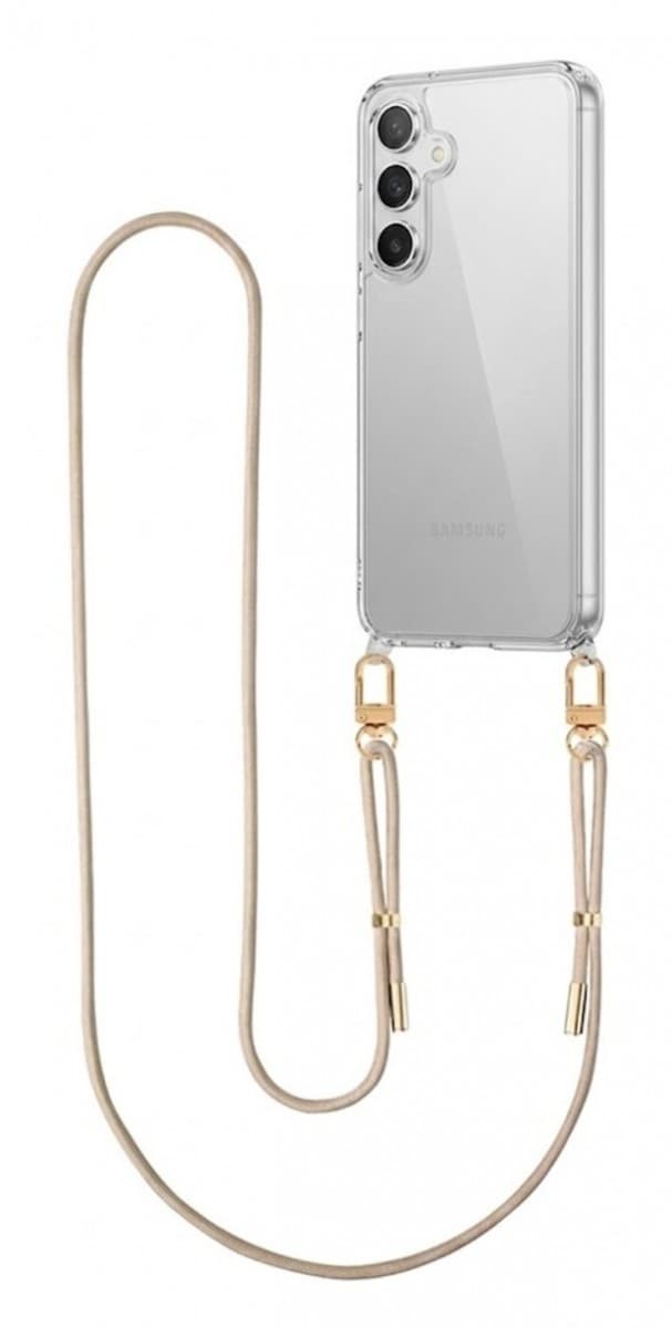 Kryt TopQ Esthetique Samsung S25 s béžovou šňůrkou průhledný 176468