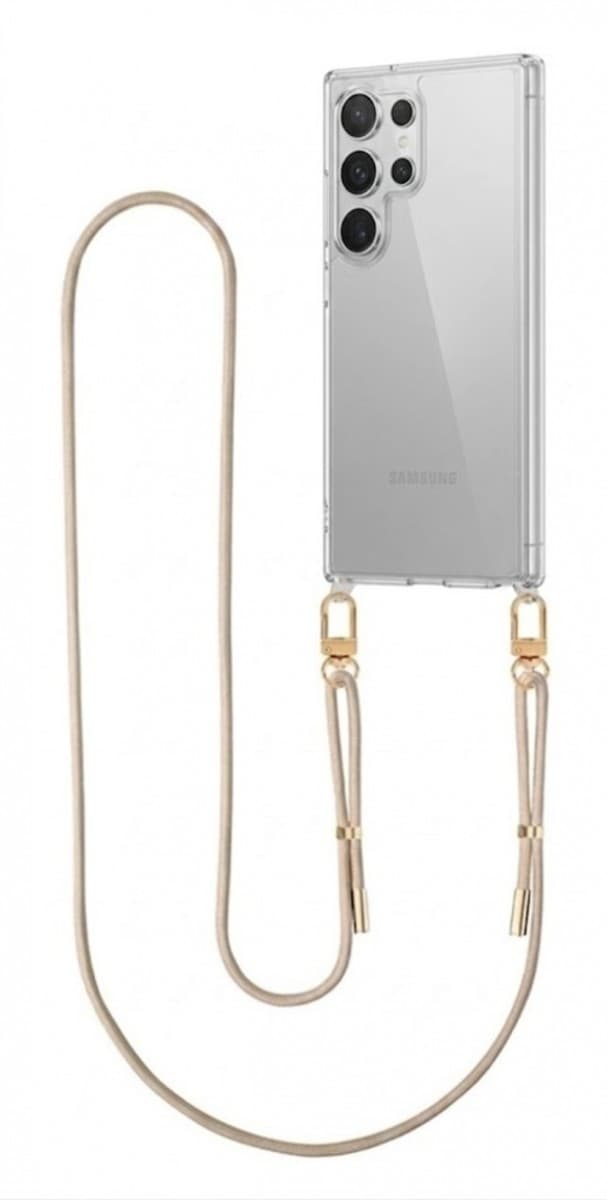 Kryt TopQ Esthetique Samsung S25 Ultra s béžovou šňůrkou průhledný 176471