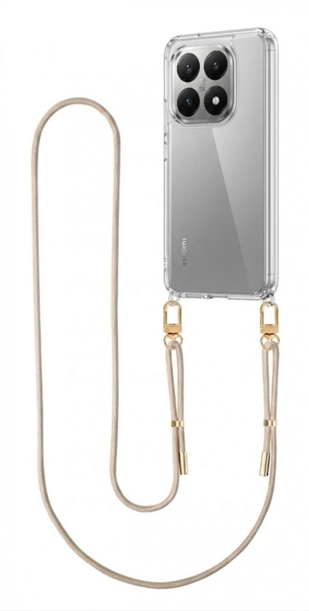 Kryt TopQ Esthetique Xiaomi 15T s béžovou šňůrkou průhledný 176472