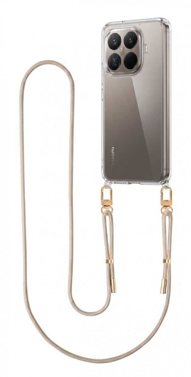 Kryt TopQ Esthetique Xiaomi 15T Pro s béžovou šňůrkou průhledný 176473