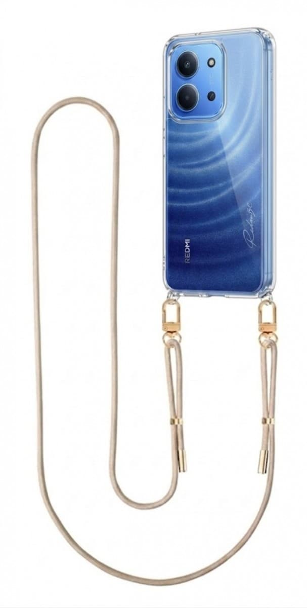 Kryt TopQ Esthetique Xiaomi Redmi 15C s béžovou šňůrkou průhledný 176475