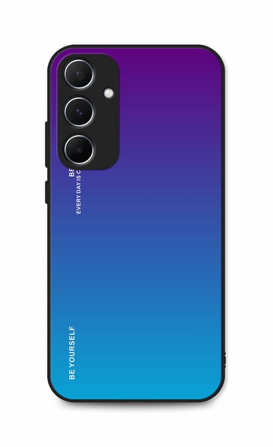Kryt TopQ LUXURY Samsung A55 pevný duhový purpurový 126482
