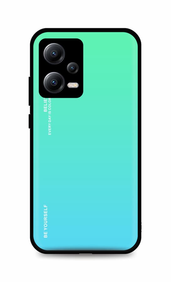 Kryt TopQ LUXURY Xiaomi Redmi Note 12 5G pevný duhový zelený 96497
