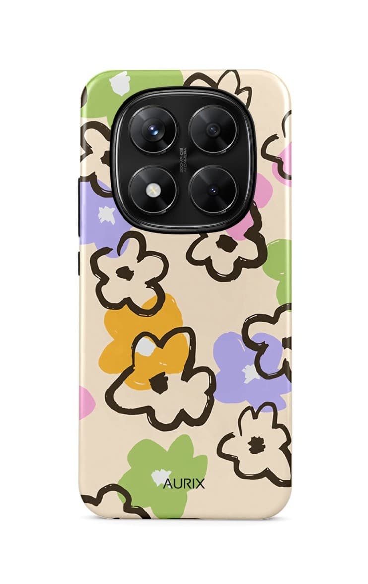 Kryt AURIX Xiaomi Redmi Note 14 Pro pevný Flower Drawing 136514