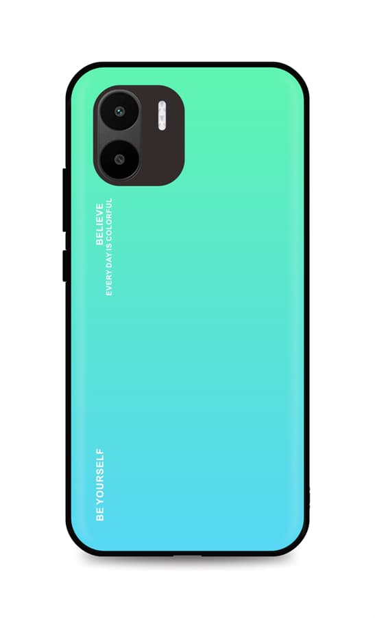 Kryt TopQ LUXURY Xiaomi Redmi A1 pevný duhový zelený 86543