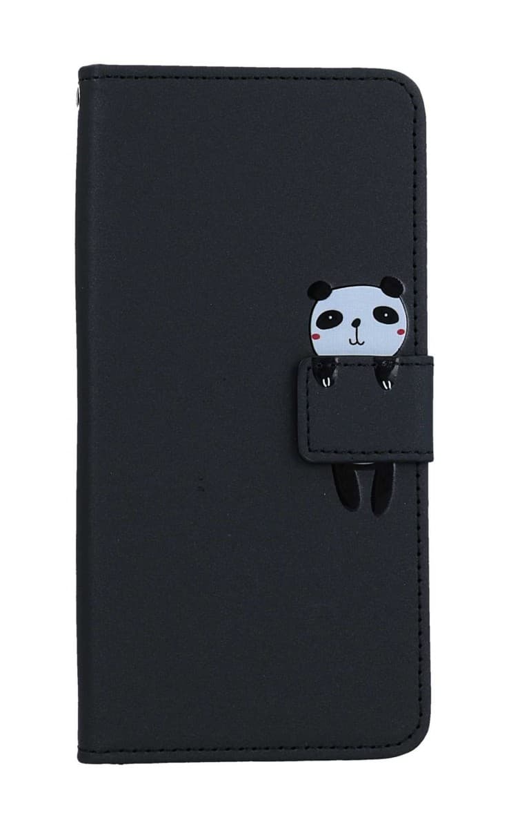 Pouzdro TopQ Xiaomi Redmi Note 12 Pro+ 5G knížkové černé s pandou 96548 - náhled 1