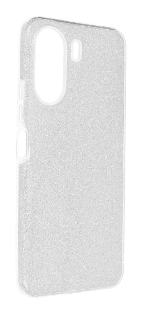 Kryt TopQ Xiaomi Redmi 13C glitter stříbrný 116639