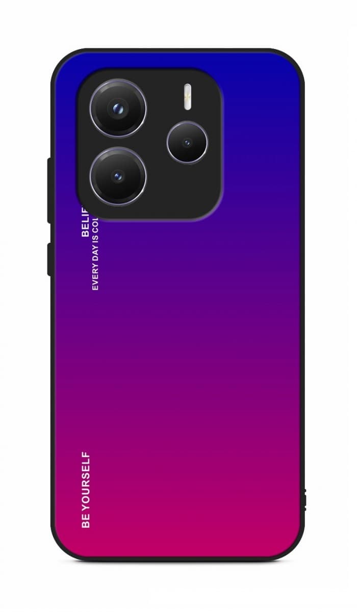 Kryt TopQ LUXURY Xiaomi Redmi Note 14 5G pevný duhový fialový 136668