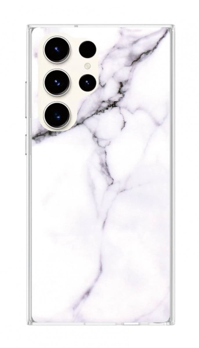 Kryt TopQ Samsung S23 Ultra Mramor bílý 106705