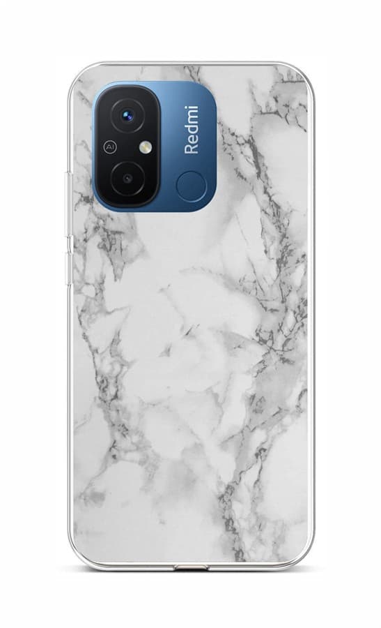 Kryt TopQ STYLE Xiaomi Redmi 12C Mramor bílý 106713