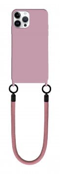 Kryt TopQ Minimalist Wrist Strap iPhone 15 Pro pudrový 126749