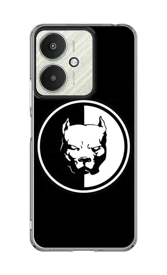Kryt TopQ Image Xiaomi Redmi 13C 5G Černobílý pitbull 126766