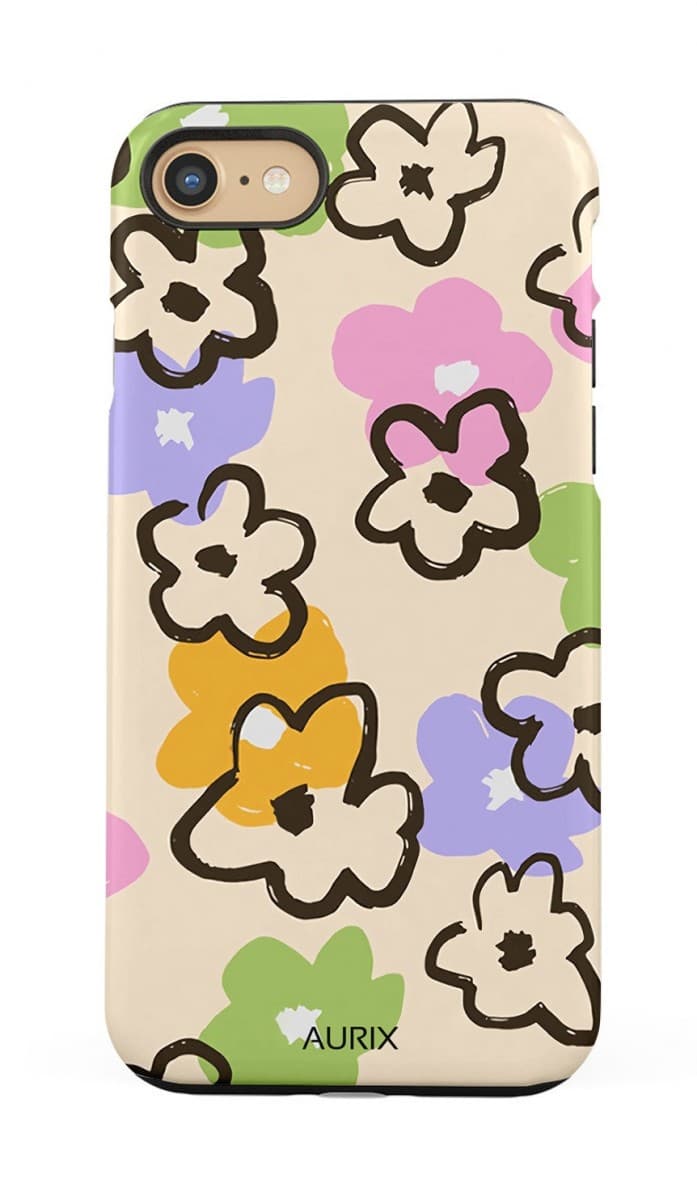 Kryt AURIX iPhone SE 2020 pevný Flower Drawing 126834