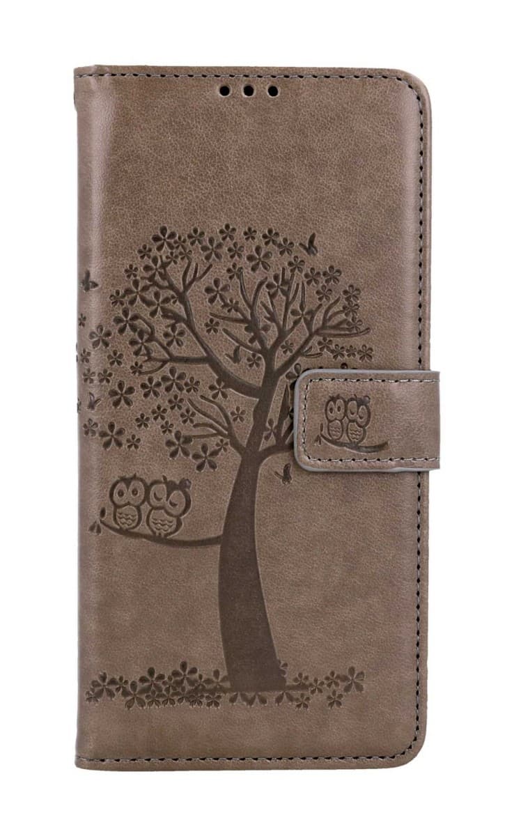 Pouzdro TopQ Xiaomi Redmi Note 12S knížkové Šedý strom sovičky 106879 - náhled 1