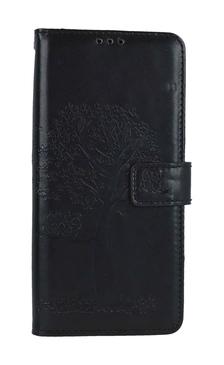 Pouzdro TopQ Xiaomi Redmi Note 12 Pro+ 5G knížkové Černý strom sovičky 106881 - náhled 1