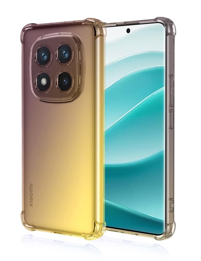 Kryt TopQ Xiaomi Redmi Note 14 Pro+ 5G Shock duhový purpurovo-žlutý 136966