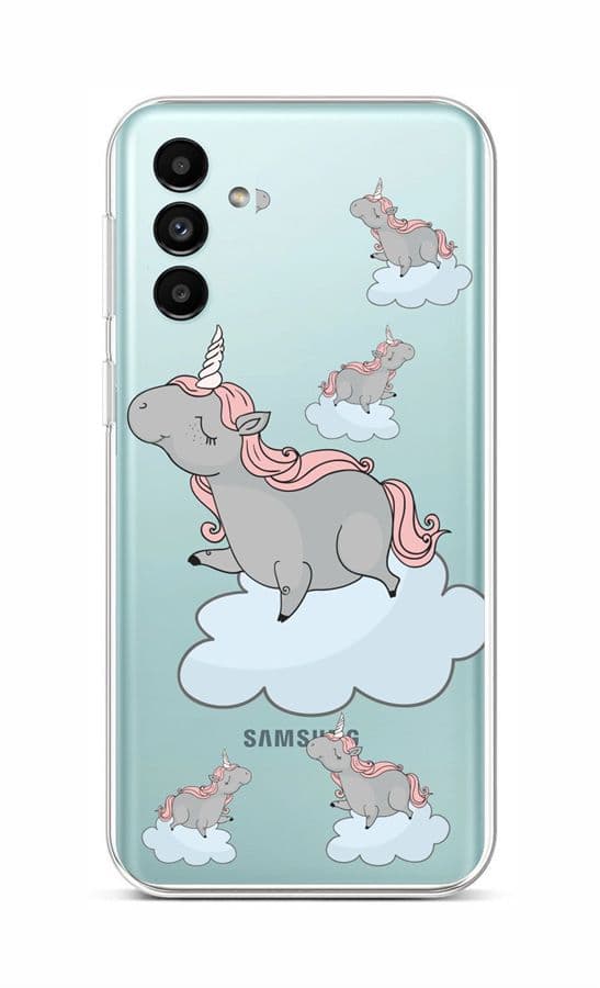 Kryt TopQ Samsung A13 5G Grey Unicorns 86983