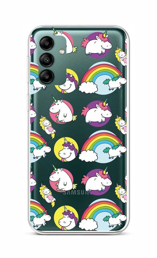 Kryt TopQ Samsung A04s Chunky Unicorns 87067