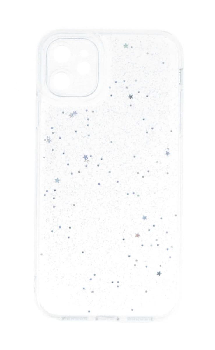 Obal TopQ iPhone 11 Glitter Star průhledný 117161