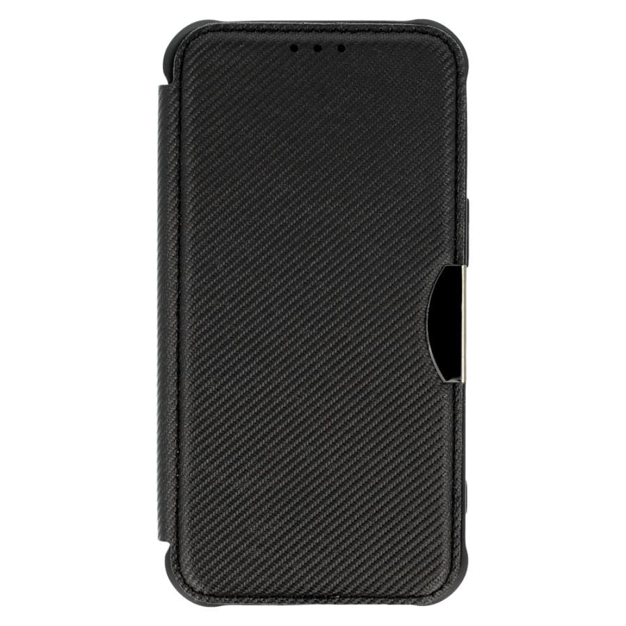 Knížkové pouzdro Razor Carbon pro Samsung Galaxy S25 černé