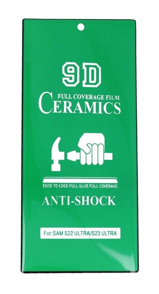 Folie na displej Ceramic pro Samsung S22 Ultra Full Cover černá 97306