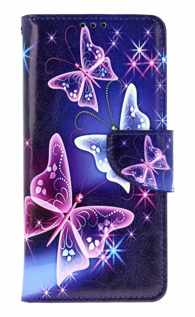 Pouzdro TopQ Xiaomi Redmi Note 14 Pro 5G knížkové Modré s motýlky 137322 - náhled 1