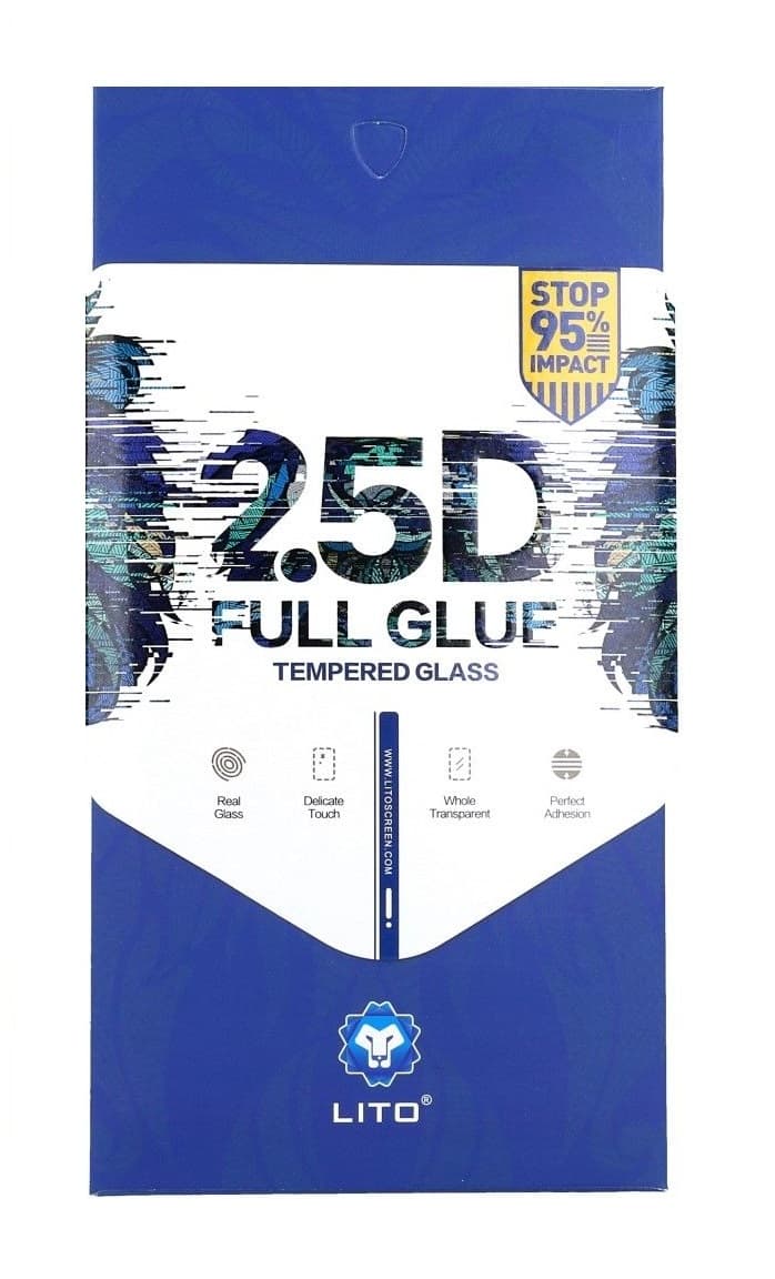 Tvrzené sklo LITO iPhone 6 - 6s FullGlue černé 97362