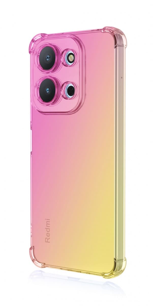 Kryt TopQ Xiaomi Redmi 15C Shock duhový růžovo-žlutý 167408