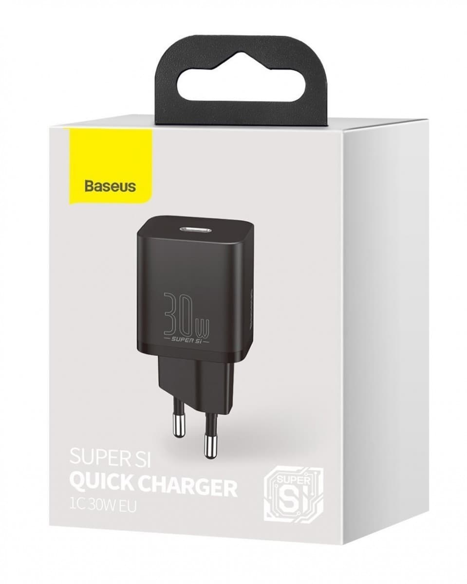 Rychlonabíječka Baseus Super Si 30W bez kabelu černá 107472 - náhled 1