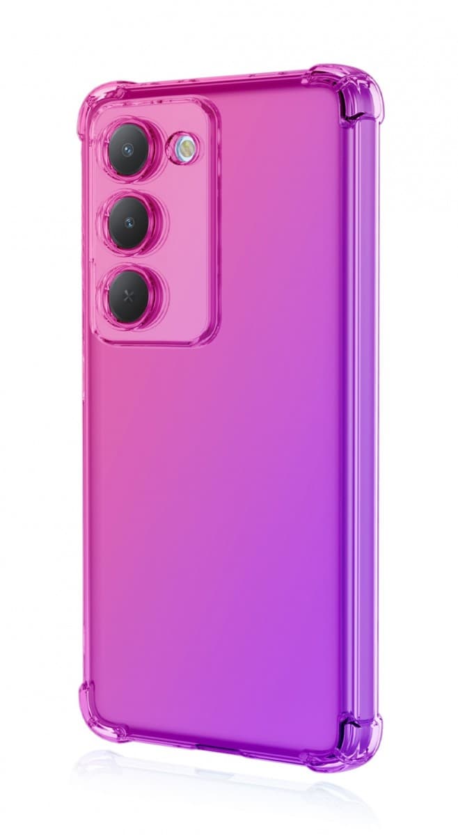 Kryt TopQ Xiaomi Redmi 15 Shock duhový růžovo-fialový 167703