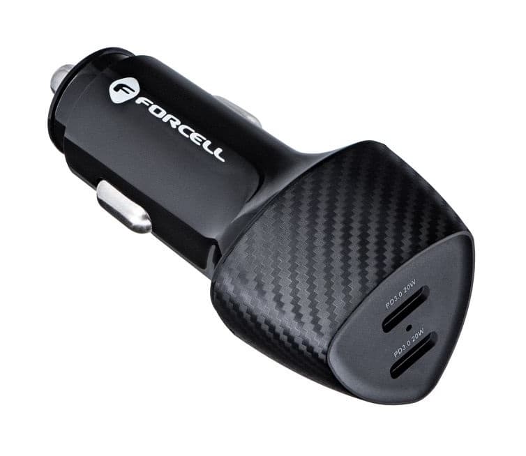 Rychlonabíječka do auta Forcell Carbon 40W černá 97704 - náhled 1