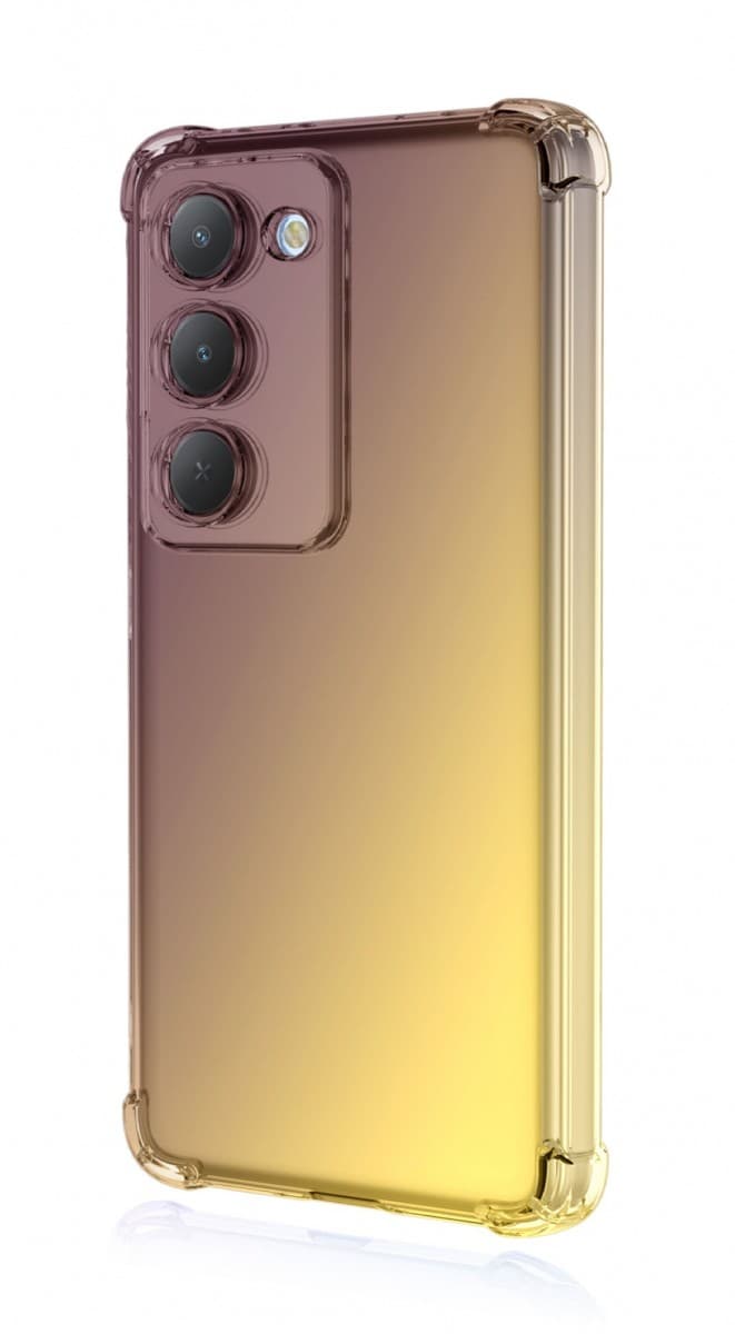 Kryt TopQ Xiaomi Redmi 15 Shock duhový purpurovo-žlutý 167705