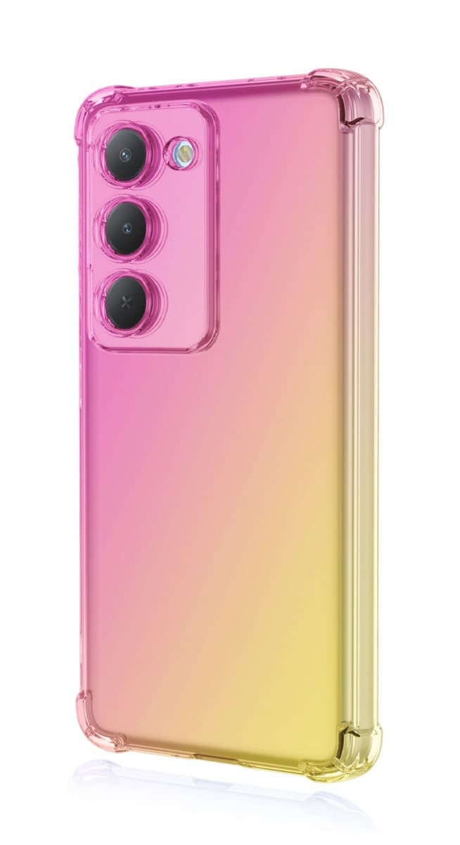 Kryt TopQ Xiaomi Redmi 15 Shock duhový růžovo-žlutý 167706