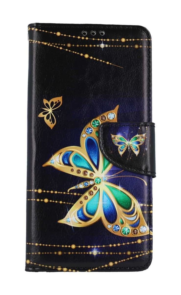 Pouzdro TopQ Xiaomi Redmi Note 13 Pro knížkové Zlatý motýl 127714 - náhled 1