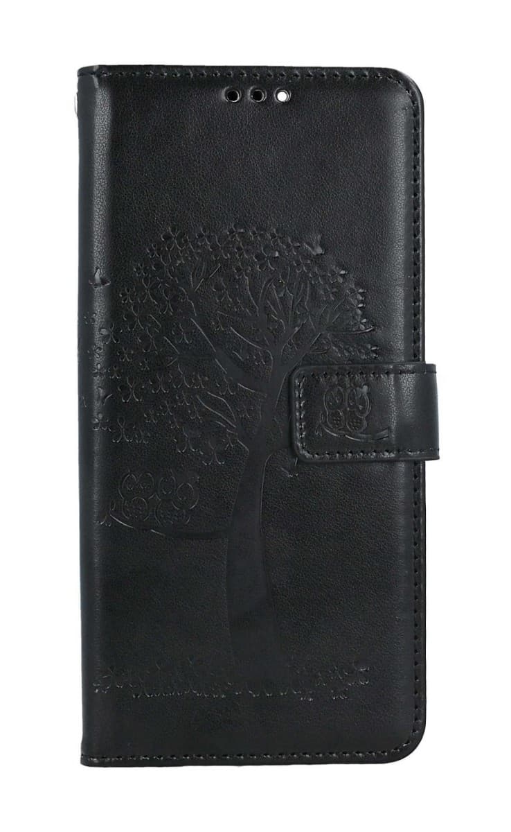 Pouzdro TopQ Xiaomi Redmi 13C knížkové Černý strom sovičky 127727 - náhled 1