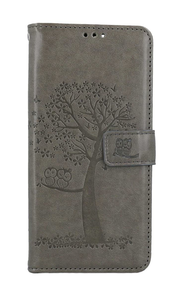 Pouzdro TopQ Xiaomi Redmi 13C knížkové Šedý strom sovičky 127728 - náhled 1