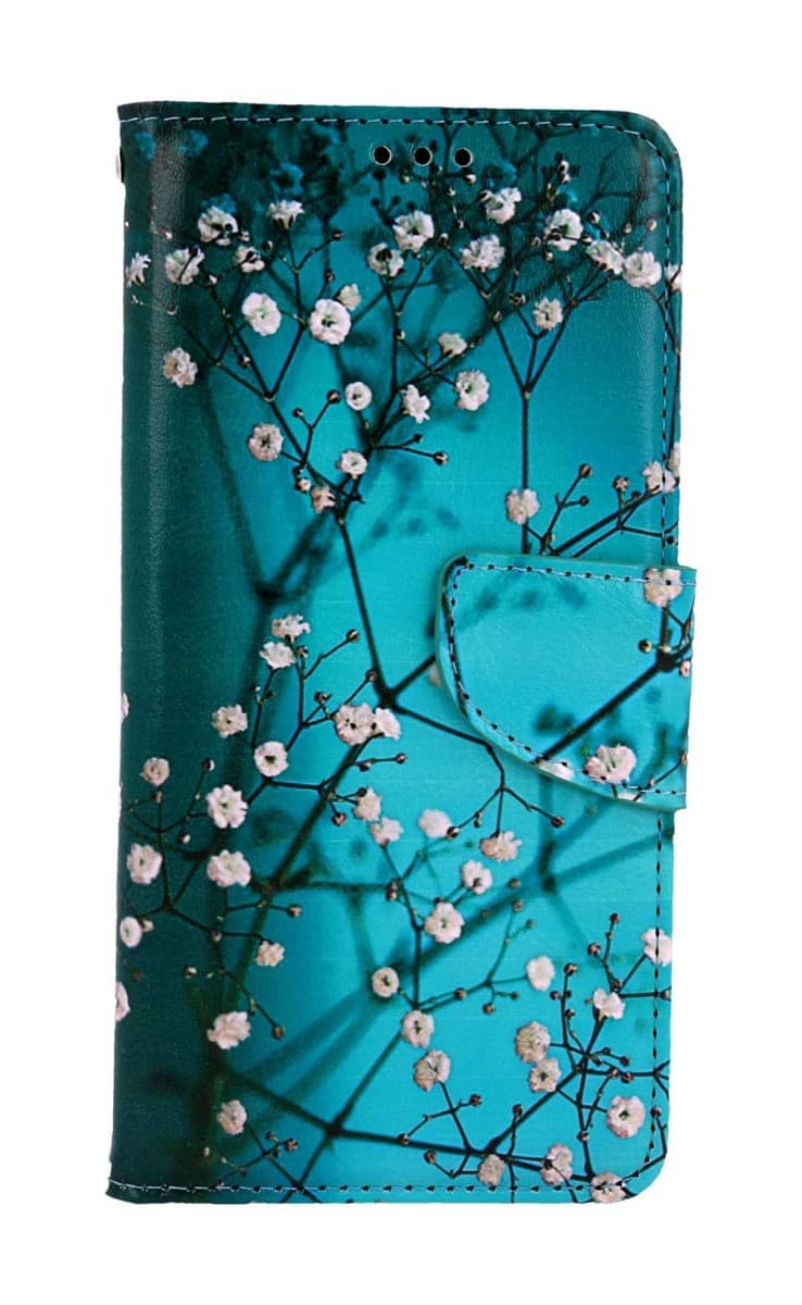 Pouzdro TopQ Xiaomi Redmi Note 7 knížkové Modré s květy 67737 - náhled 1