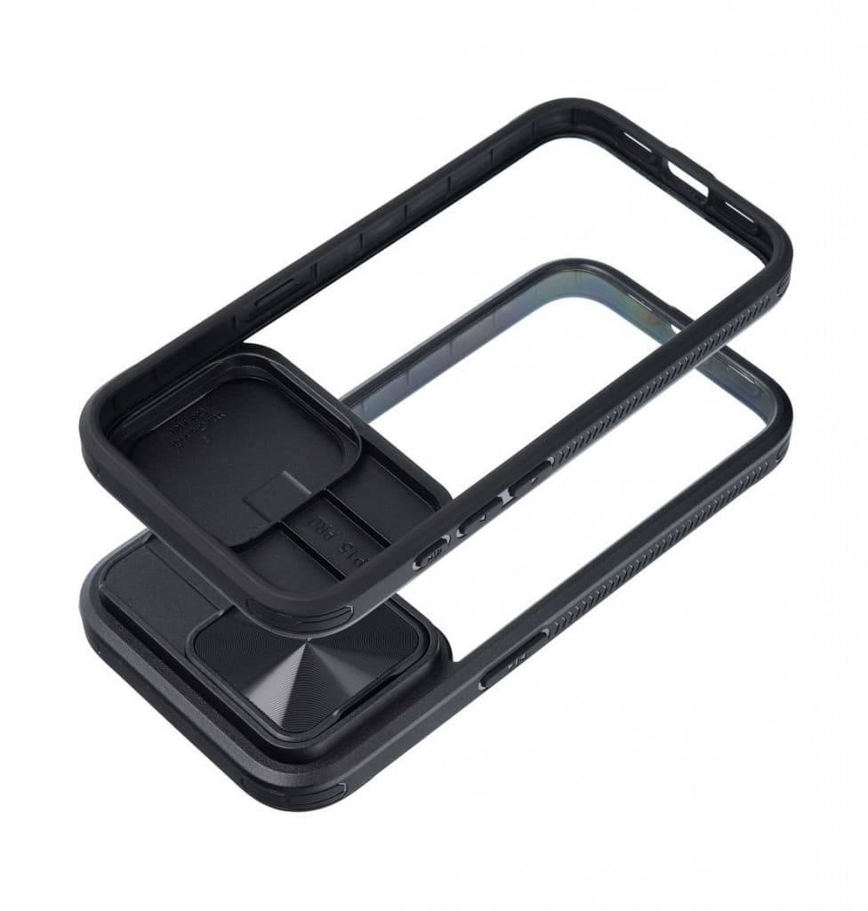 Kryt TopQ SLIDER iPhone 16 Pro Max průhledný 127767