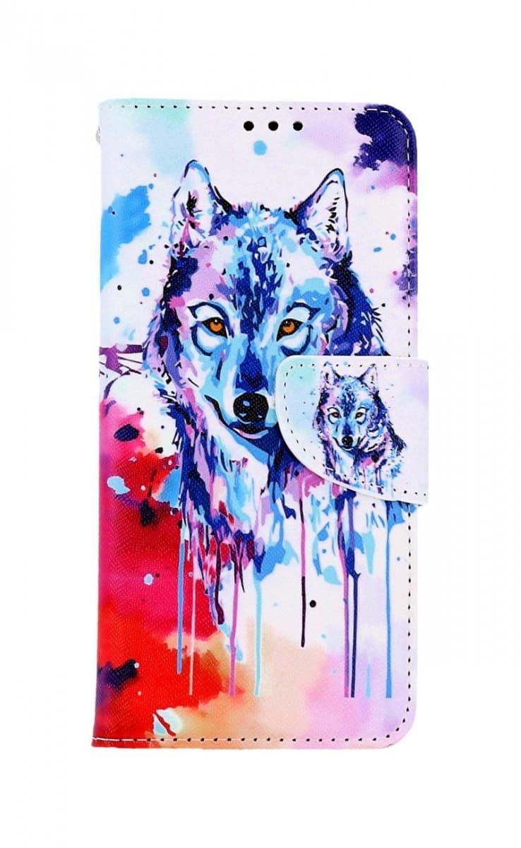 Pouzdro TopQ Xiaomi Redmi Note 11 knížkové Kresba vlka 67777 - náhled 1