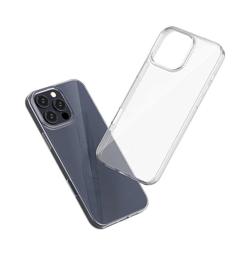 Kryt TopQ iPhone 16 Pro průhledný ultratenký 0,5 mm 127848