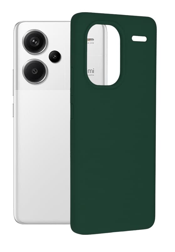 Kryt TopQ Essential Xiaomi Redmi Note 13 Pro+ 5G tmavě zelený 118017 - náhled 1