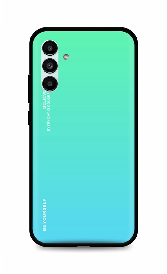 Kryt TopQ LUXURY Samsung A04s pevný duhový zelený 88028
