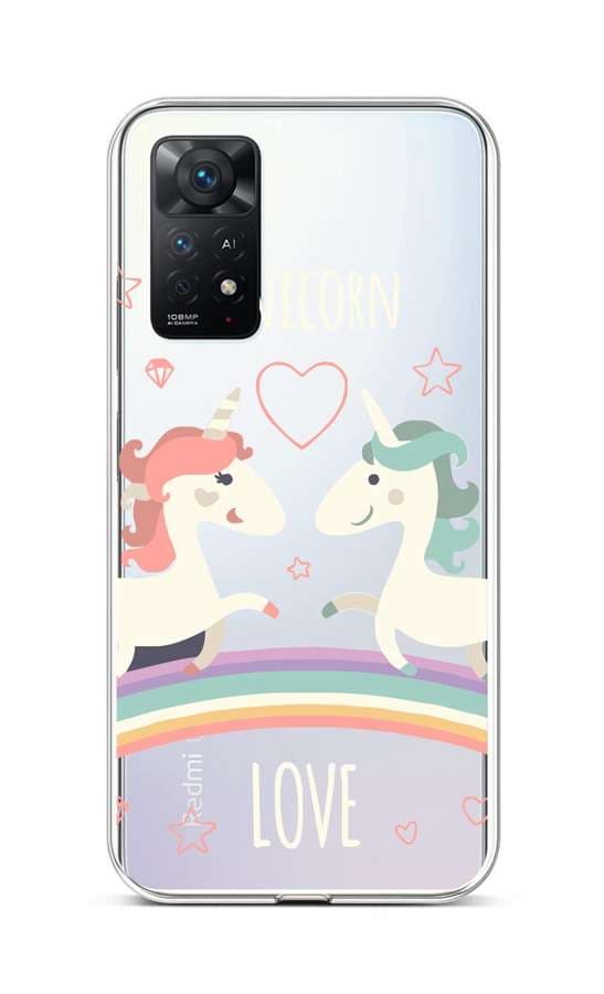 Kryt TopQ Xiaomi Redmi Note 11 Pro silikon Unicorn Love 68053
