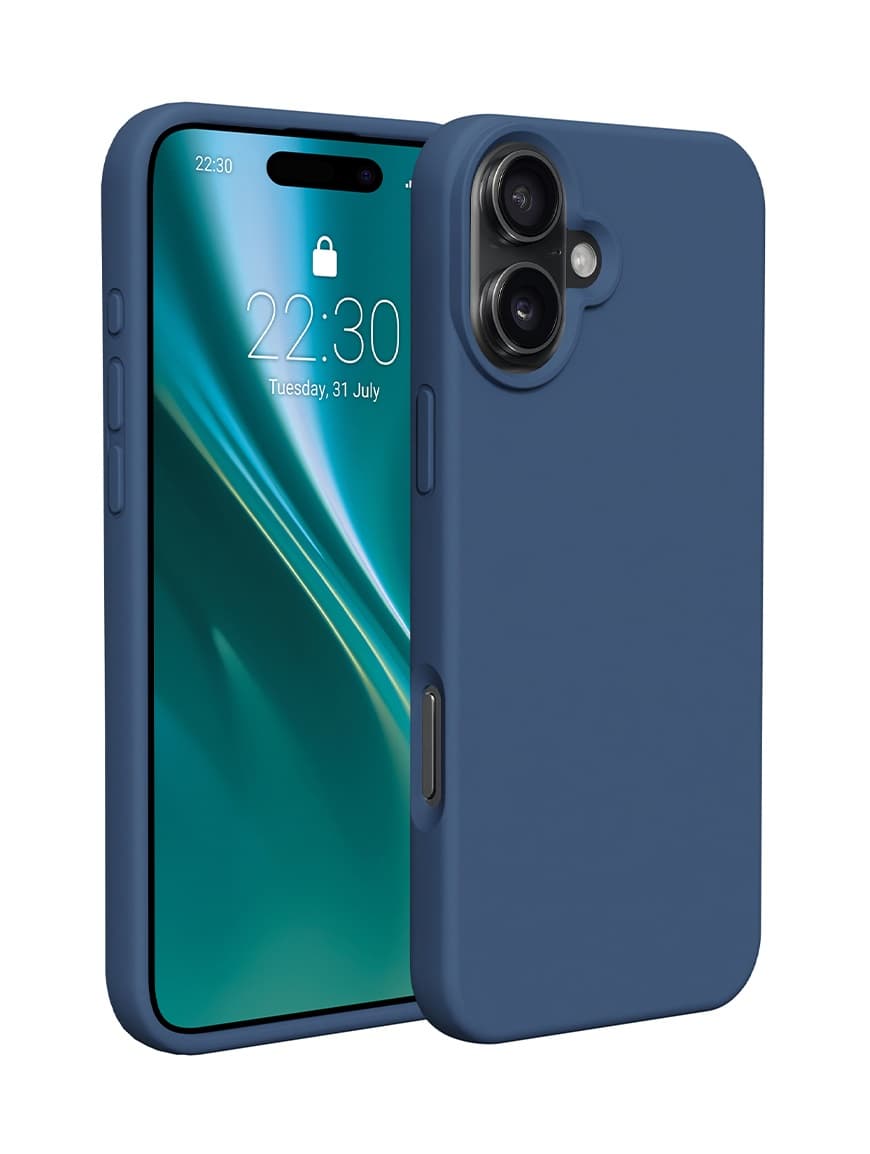 Kryt TopQ Essential iPhone 16 ocelově modrý 128145