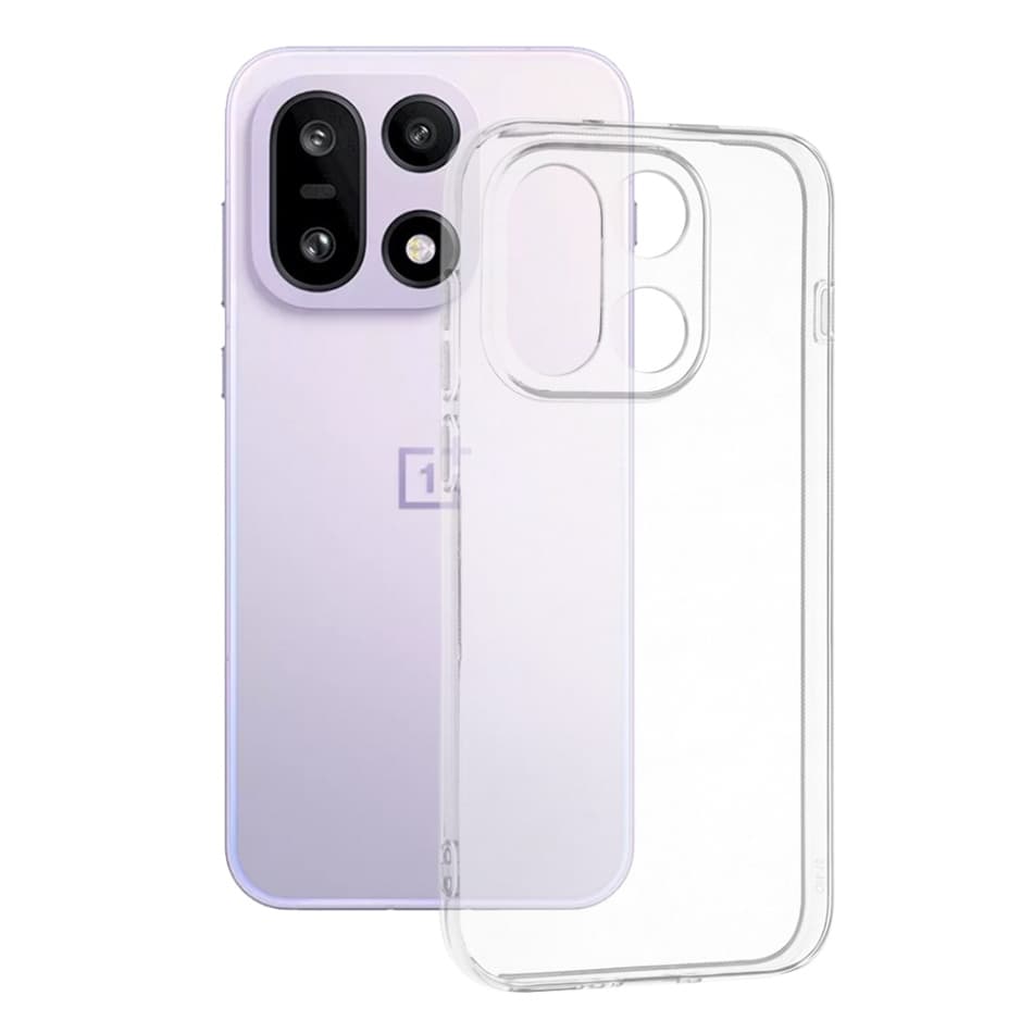Techsuit – průhledný silikon – OnePlus 15 – transparentní - náhled 1
