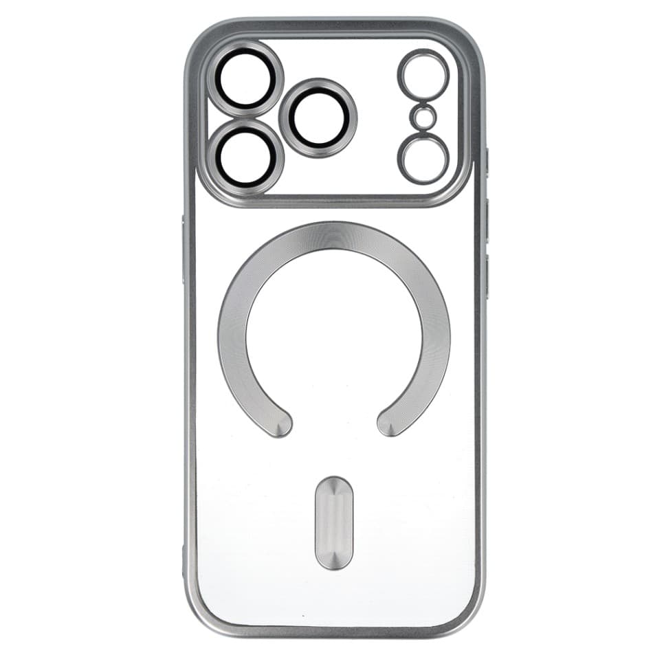 Zadní kryt Metallic MagSafe pro iPhone 17 Pro Max stříbrný - náhled 1