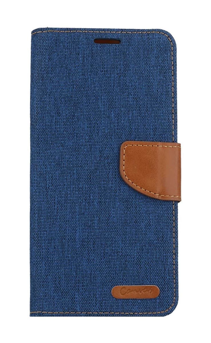Pouzdro Canvas Samsung A14 knížkové modré tmavé 108418 - náhled 1