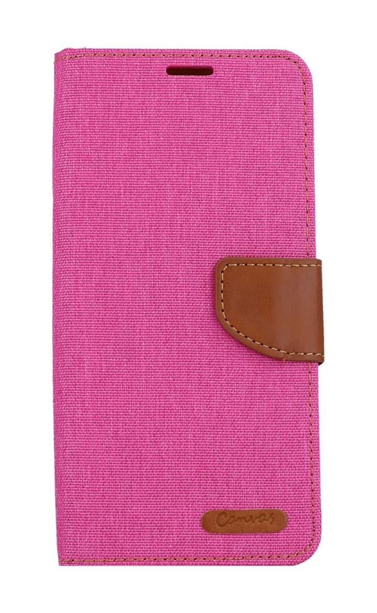 Pouzdro Canvas Samsung A14 knížkové růžové 108432 - náhled 1