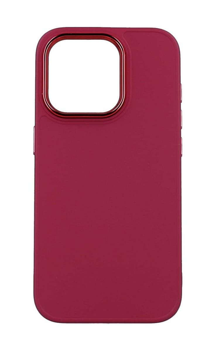 Kryt TopQ Frame iPhone 14 Pro malinový 108444